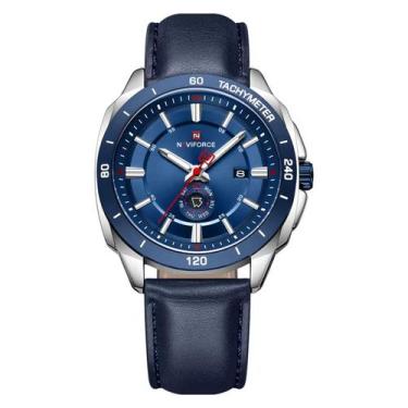 Imagem de Relógio Masculino de Quartzo de Couro Pu Esportivo A Prova Dagua - - N