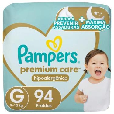 Imagem de Fralda Descartável Infantil Pampers Premium Care G Pacote 94 Unidades,