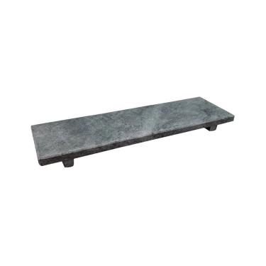 Imagem de Tábua Gourmet TabuaGour.pedsab30x10cm para Preparação de Alimentos em Pedra-sabão Cinza Industria São Jose