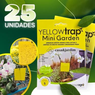 Imagem de 25un Armadilha Amarela Yellow Trap Mini Garden Controle e Monitorament