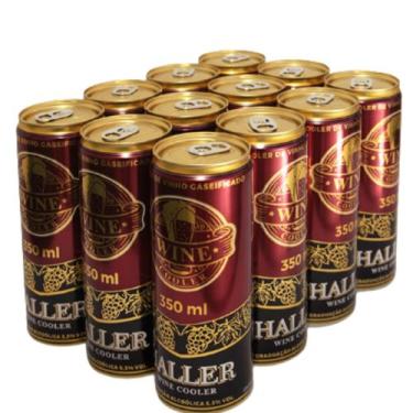 Imagem de Chopp de vinho cremoso ecobier lata 350ml kit 2 fardos -oferta - Halle