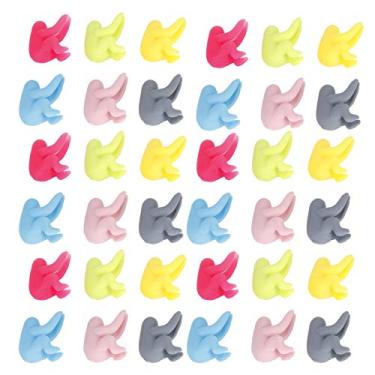 Imagem de marcador de bebida de copo de vinho bonito de silicone etiqueta de copo de vinho para acessórios de bar de festa,Etiqueta de silicone para copo de vinho, bonito e especial (5 conjuntos)