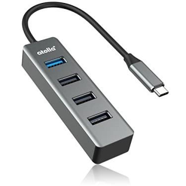 Imagem de atolla Hub USB C, adaptador USB C para USB de alumínio com porta USB 3.0 e 3 portas USB 2.0 para MacBook Pro/Air, iPad Pro, Chromebook, XPS e muito mais..