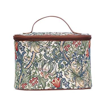 Imagem de Bolsa organizadora de maquiagem Signare Tapestry para mulheres com design William Morris Golden Lily (TOIL-GLILY)