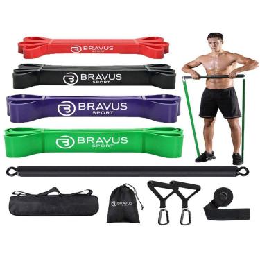 Imagem de Mega Kit 4 Super Bands Com Alças De Mão, Âncora De Porta