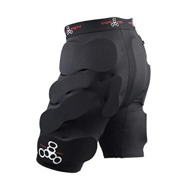 Imagem de Bermuda masculina acolchoada Triple Eight Bumsaver para skate e snowboard, Preto, X-Small