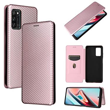Imagem de For for Blackview A100 Carbon Fiber Texture Horizontal Flip TPU + PC + PU Leather Case with Card Slot