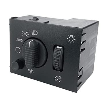 Imagem de Interruptor de farol – Compatível com Chevy Silverado Suburban Tahoe Avalanche GMC Sierra Yukon Cadillac Escalade Interruptor Dimmer # 19381535, 15176678, 15194803