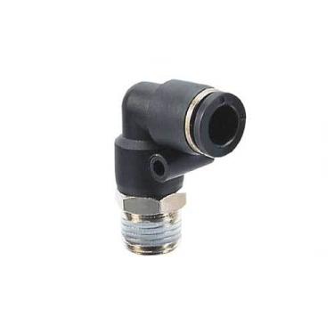 Imagem de KIT 5 COTOVELOS ENGATE RAPIDO MB PLASTICO MACHO GIRATORIO 1/4' X 1/4 NPT