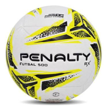Imagem de Bola De Futsal Penalty 500 Rx - Branco/Preto/Amarelo