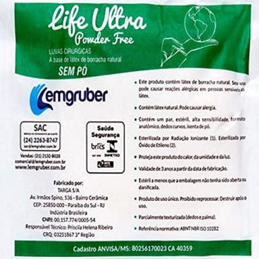 Imagem de Luva Cirúrgica Estéril Plus, 7.0, Lemgruber