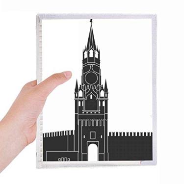 Imagem de Rússia Moscow Kremlin Caderno com desenho de folhas soltas Diário Recarregável Diário Papelaria