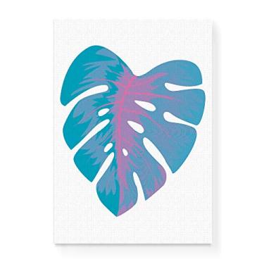 Imagem de Arte Maníacos Quadro Decorativo em Tela Canvas Costela de Adão Azul - 23x16,25cm