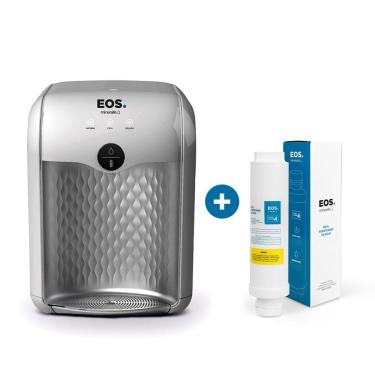 Imagem de Kit 1 ano EOS - Purificador de Água EOS Premium Prata EPE01S + Filtro Refil EFP01 Bivolt