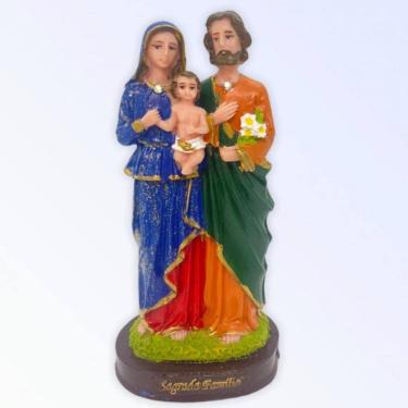 Imagem de Imagem Sagrada Familia Escultura Resina Estátua 15 cm