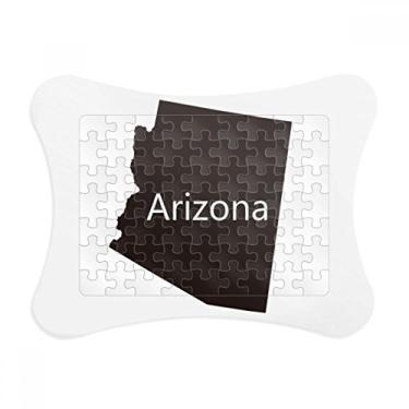 Imagem de Arizona – Moldura de quebra-cabeça com mapa dos Estados Unidos da América
