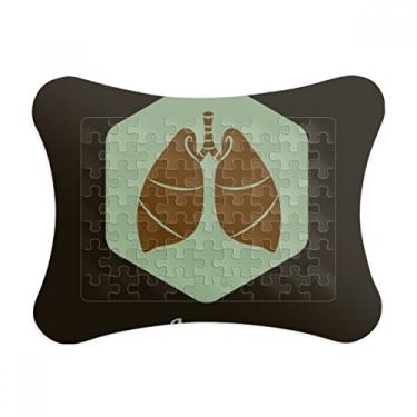Imagem de Ornamento de quebra-cabeça de órgãos pulmões órgãos corporais decoração de imagem quebra-cabeça
