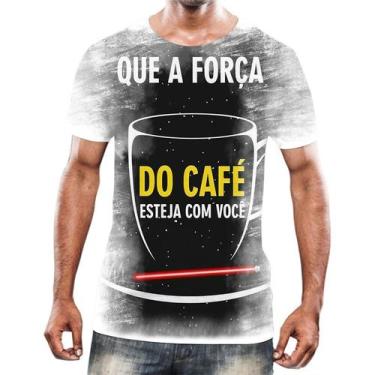 Imagem de Camiseta Camisa Estampas Eu Amo Café Coffee Grãos Arte Hd 20 - Enjoy S
