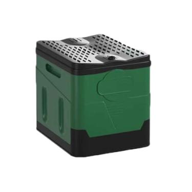 Imagem de Sanita de acampamento sanitários portáteis para adultos sanita portátil sacos ao ar livre balde para casa interior para carro idoso cabeceira veículo de viagem montado portátil com tampa dobrável