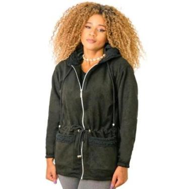 Imagem de Jaqueta Parka Suede Feminina Catwalk-Feminino