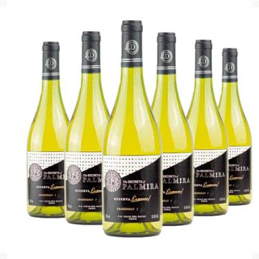Imagem de Kit 6 Garrafas Casa Donoso Palmira Reserva Especial Chardonnay - Vinho Branco Chileno Premium