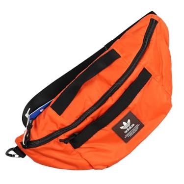 Imagem de adidas Originals Mochila esportiva para quadril/bolsa de viagem pequena, laranja semiimpacto/preto, tamanho único, Semiimpacto laranja/preto, One Size, Mochila esportiva/bolsa de viagem pequena