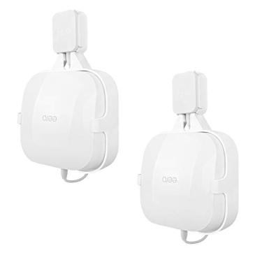 Imagem de HOLACA Suporte de parede de tomada para eero Pro 6 sistemas Wi-Fi 6 de malha tri-band, suporte para economia de espaço, fácil de mover, gerenciamento de cabos para eero 6 sem fios e parafusos