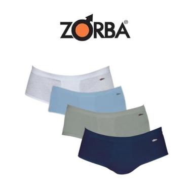 Imagem de 8 Cuecas Zorba Masculina Adulto Com Abertura Intima Em Algodão Cotton,