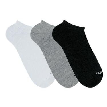 Imagem de 3 Pares De Meias Unissex Adulto Modelo Sapatilha Invisível Esportiva A