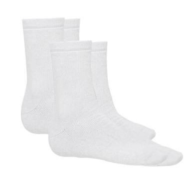 Imagem de 2 Pares De Meias Selene Esportiva Cano Longo Indicado Para Diabéticos 
