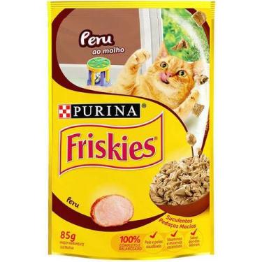 Imagem de Kit com 15 unidades - Ração úmida Friskies adultos peru ao molho sachê