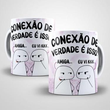 Imagem de Caneca De Amiga Flork Meme Divertida Porcelana- Conexão de Verdade - S