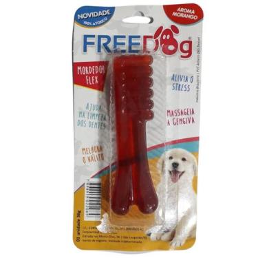 Imagem de Mordedor Flexível Cães Freedog Escova 36g Pet Cão Gato Sabores Halito 