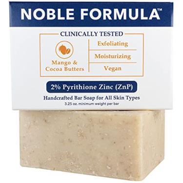 Imagem de Noble Formula Sabonete Em Barra de Piritiona Zinco (Znp) A 2%, Manga Vegana e Manteiga de Cacau para Todos Os Tipos de Pele, Incluindo Aquelas com Acne, Psoríase e Eczema, 3,25 Onças