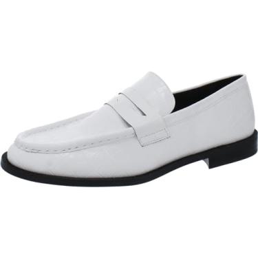 Imagem de Steve Madden Mocassim feminino Goodman, Croco branco, 9.5