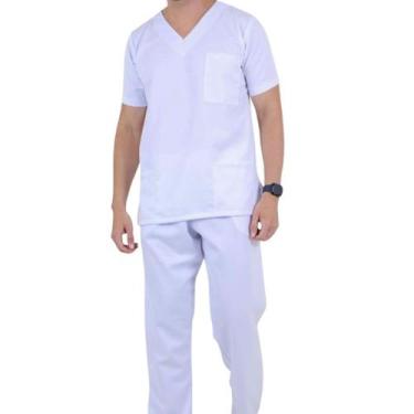 Imagem de Pijama Cirúrgico Scrub Masculino Veterinário Conjunto Plus Size G2 Ph 