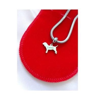 Imagem de Berloque Pingente Cachorro pet Love Aço Inox Antialérgico - Joias Dani