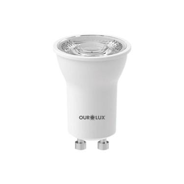 Imagem de Lâmpada Led Mini Dicróica Mr11 4w 2700k Branco Quente - Ourolux, Bivol