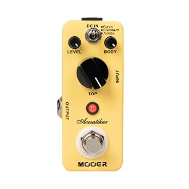Imagem de MOOER Pedal Simulador De Guitarra Acústica Acoustikar, 3 Modos Piezo/Standard/Jumbo, Natureza E Som Suave De Guitarra Acústica
