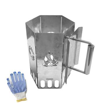 Imagem de LHERUT Arranque de chaminé de carvão resistente, acionador de chaminé para churrasqueira para churrasqueira e churrasqueiras