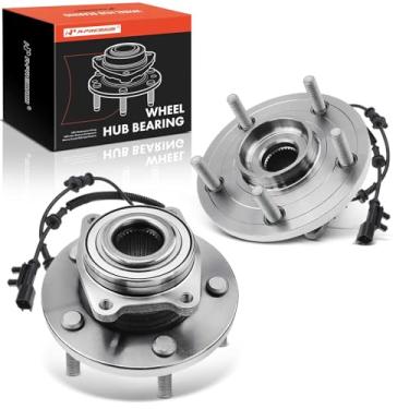 Imagem de A-Premium 2 rolamentos de roda dianteira e conjunto de cubo compatíveis com Chrysler Pacifica 2017-2020, com ABS 5-Lug