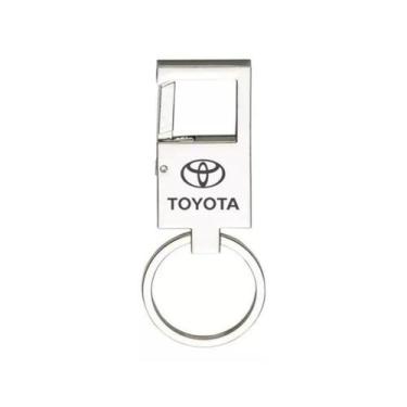Imagem de Chaveiro Para Toyota Corolla Metal Espelhado Mosquetão  - E - LUALKI S