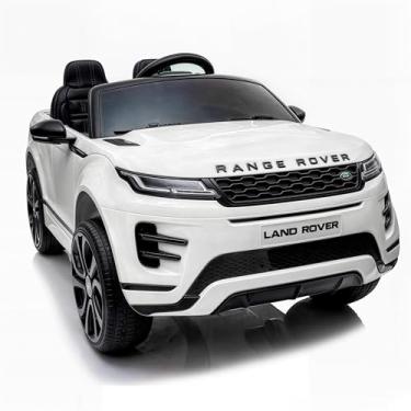 Imagem de Mini Carro Eletrico Licenciado Land Rover Evoque Infantil Pedal Controle Remoto 12v Cor Branco Voltagem do Carregador 110v/220v Motorizado Com Som Brinquedo para Crianças Carrinho Luxo