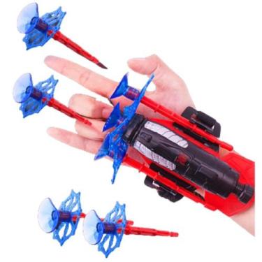 Imagem de Lançador Lança Dardos Spider Heros teia Aranha Com Ventosa Original - 