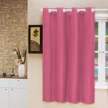 Imagem de Cortina Blecaute PVC Folha Única 1,40M x 1,00M para Parede Janela Banheiro Sala Cozinha (PINK)