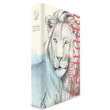 Imagem de Bíblia Leão Traços com Harpa - Capa Dura - Letra Grande - arc