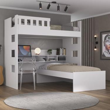 Imagem de Beliche Solteiro com Escrivaninha