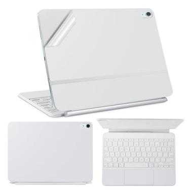 Imagem de IMMOENUC Adesivo de película protetora para iPad Air M3 (A3266/A3267) 27.9 cm Magic Keyboard 3-Side ull Cobertura Decalques de vinil autoadesivos, pré-cortados (superior/inferior/painel de teclado