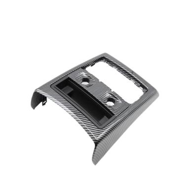 Imagem de Fibra de carbono carro traseiro ar condicionado AC ventilação exterior moldura cinzeiro guarnição substituição 3 série E90 E91(modelo B)
