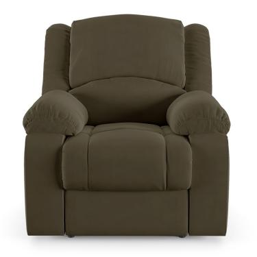 Imagem de Poltrona Do Papai Reclinável Sala De Cinema Barcelona Elétrica Touch Usb Veludo Verde Esmeralda